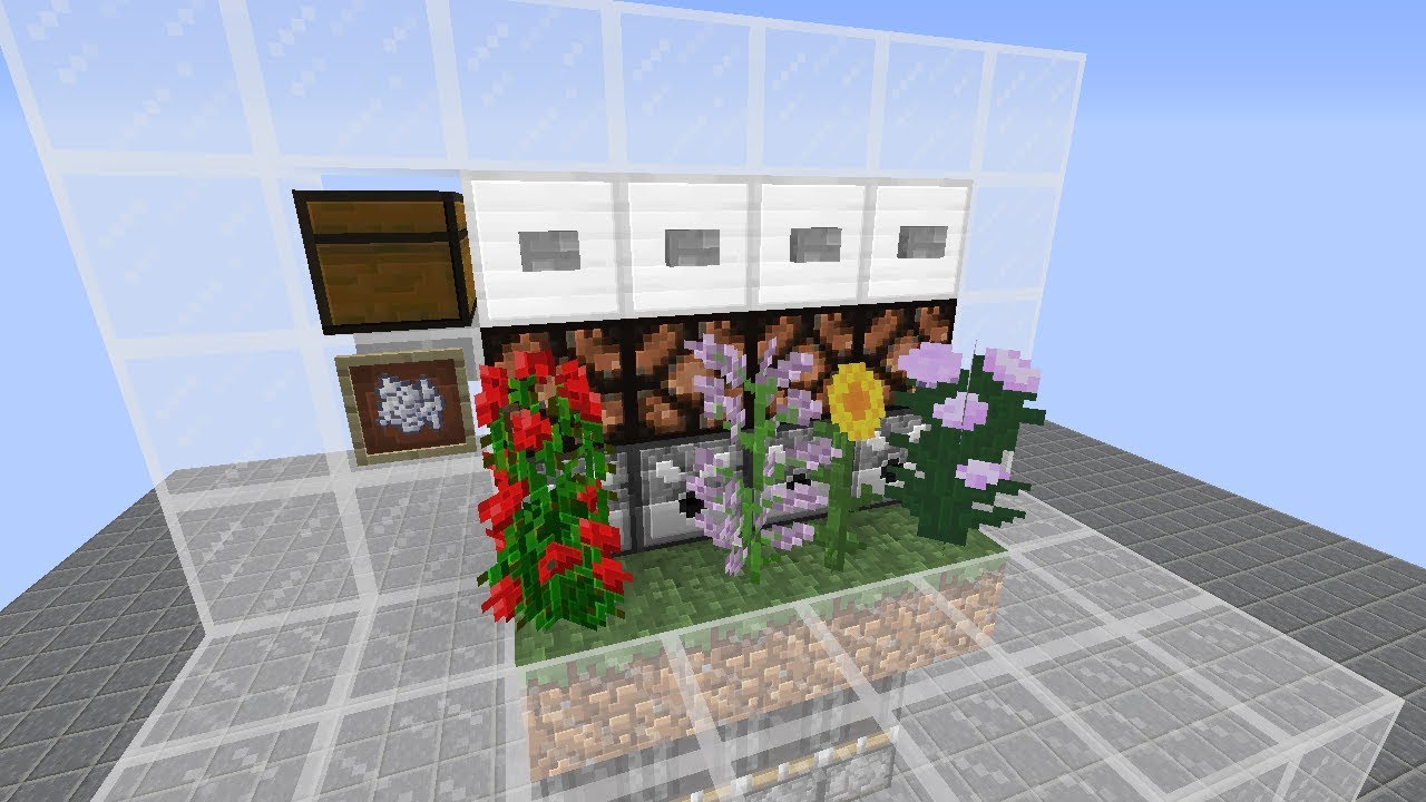 Minecraft 高さ２の花 増殖機 Youtube