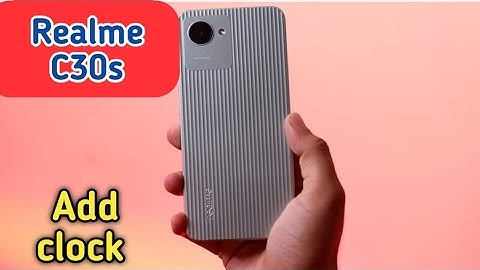 Realme C30s, Time,Date,Weather,Widget,Home Screen,Time Not Showing,