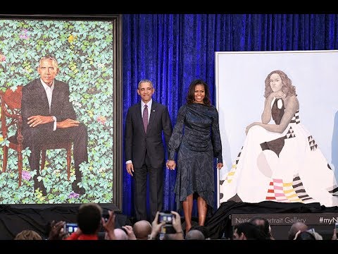 Paintings Of Barack And Michelle Obama Unveiled At Portrait Gallery