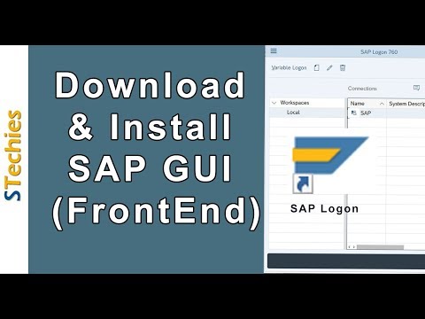 SAP GUI (FrontEnd) Download, Install & Configure for Windows