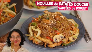 Nouilles de patates douces sautées au poulet : recette d'inspiration K-FOOD à tester absolument !