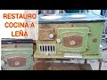 Restauro COCINA a leña, marca CARELLI.