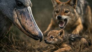 🚨 THIS BIRD Tried to STEAL a JACKAL PUP… Then the MOTHER ATTACKED