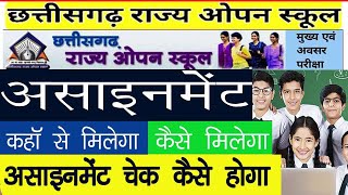 Chhattisgarh Open School Exam 2021  सीजी ओपन परीक्षा असाइनमेंट पद्धति से होगा जानिए असाइनमेंट क्या