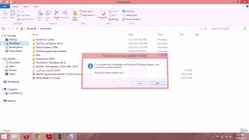 How to Enable Windows 8 Sidebar Gadgets 2013