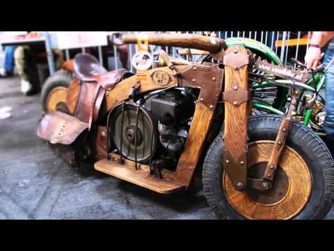 wooden motorcycle