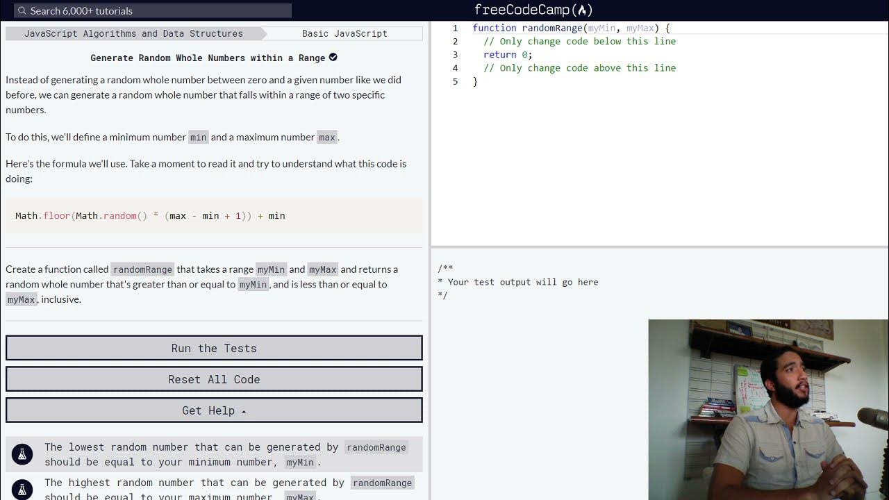 How to Generate Random Whole Numbers Within a Range in JavaScript - YouTube