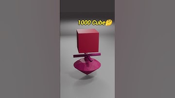 Blender Satisfying Cube Smash Simulation #cgiart #3dart #blender #blenderanimation