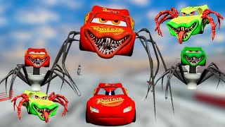 Lightning McQueen Spider Eater - Coffin Dance Meme Song - BeamNG.Drive #coffindance  #mcqueeneater
