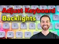 Using via to adjust keyboard backlight effects and colors qmk firmware