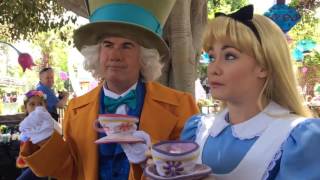 Telling Mad Hatter And Alice A Joke At Disneyland