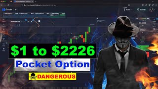 $1 to $2226 on Pocket Option is Easy | Beginner Binary Option Strategy