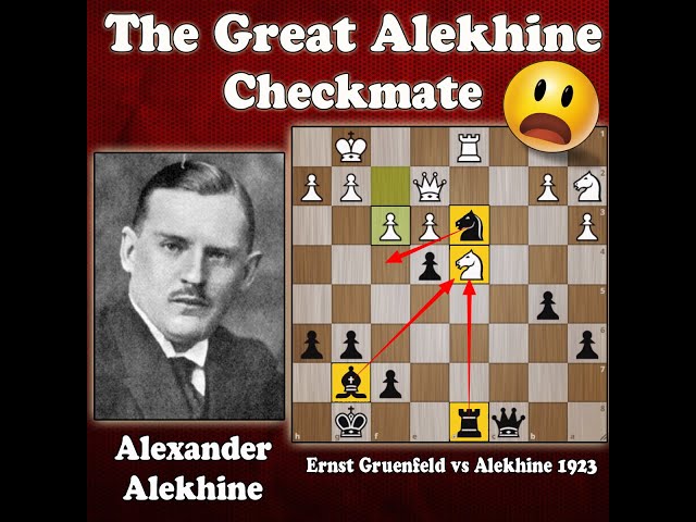 Immortal Games of Chess! Ernst Gruenfeld vs. Alexander Alekhine