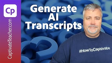 Adobe Captivate 13: AI-vertelling en transcripties genereren