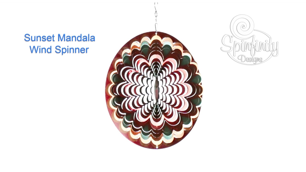 SUNSET MANDALA WIND SPINNER YouTube