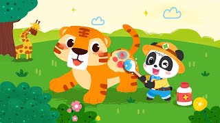 Baby Panda: Care for animals | Tiger, Eagle, Penguin | Gameplay Video | BabyBus Games screenshot 2