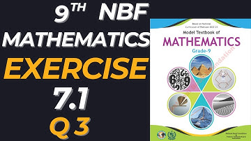 Class 9 Maths NBF Solved  | Exercise 7.1 | Coordinate geometry |