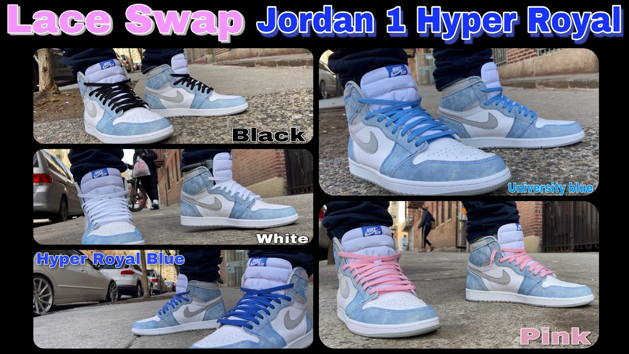 hyper royal jordan 1 shoe laces
