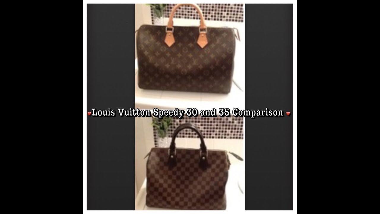 LOUIS VUITTON SPEEDY 30 VS 35, COMPARISON