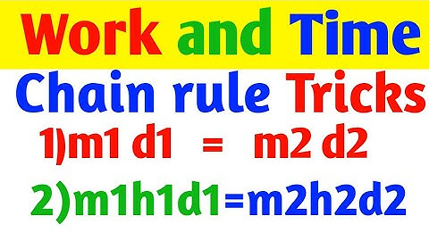 time and work short tricks/Chain rule/ time and work/ maths short tricks for SSC, RRB ,Bank PO