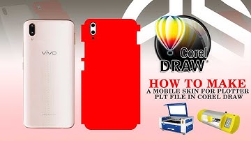How to Make a mobile skin for Plotter Plt File in Corel Draw A perfect Size