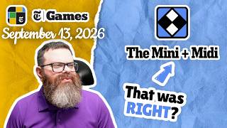 Crazy! | NYT Mini and Midi Crossword September 13, 2026