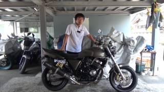 CB400SFバージョンS参考動画：Rショック新品かなり綺麗で良好です(NC31)