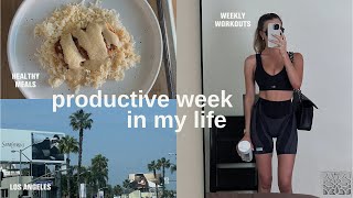 week in my life in LA | productive week, workouts, dinner with me :)