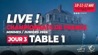 LIVE! | T1 | Jour 3 | Championnats de France Minimes/Juniors 2024