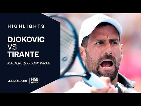 MASTERS 1000 CINCINNATI - SURPRISE ! Djokovic PROCHE DU MALAISE et sorti d'entrée par Tirante