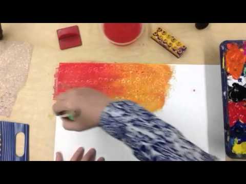 Tempera paint techniques