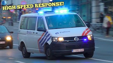 Belgium Police HIGH SPEED RESPONSE! - Belgium Police responding to Different Emergency Calls!