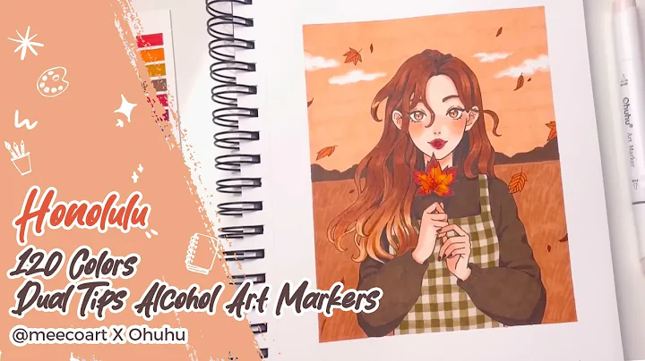 Ohuhu Honolulu 120-color Dual Tips Markers Set