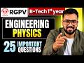 Engineering Physics 25 Most Important Topics | RGPV B.Tech 1st Year