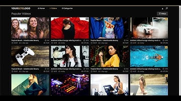 Video Website Template 7 - Color Scheme 1