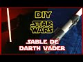 CÓMO hacer un SABLE de luz de DARTH VADER - DIY - STAR WARS