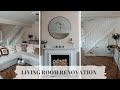 LIVING ROOM RENOVATION TRANSFORMATION / BEFORE AND AFTER / LAURA BYRNES