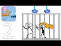 Escape Rope - Funny Stickman Puzzle Game - levels 31 - 60  - Gameplay Walkthrough