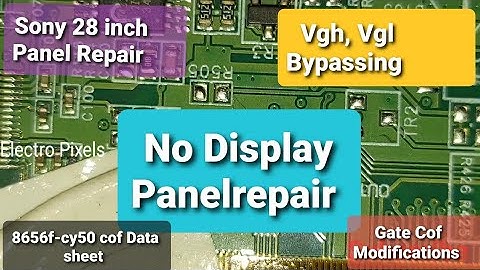 Led Tv vgh vgl short Removal Bypassing,Vertical lines and Bars,Panel Repair on Sony 28 inch Led Tv.