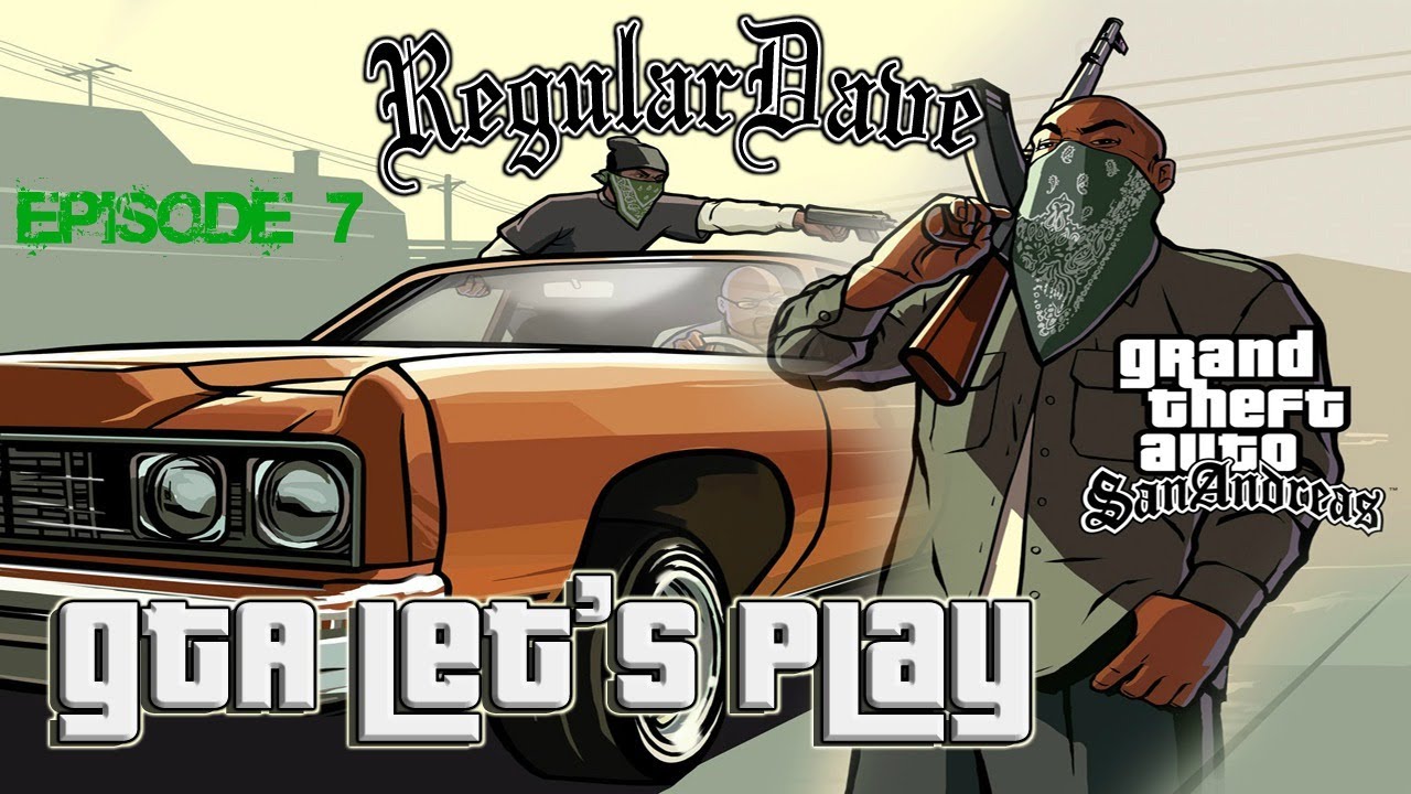 GTA San Andreas Lets Play - Home Invasion Robbery, Train Chase