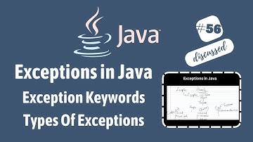#56 Exceptions in Java / Exceptions Introduction / Exception handling in Java
