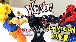 Goku y Spiderman vs VENOM Stop motion. Épica Review Venom Amazing yamaguchi 03. Action video Film