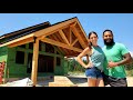 Totally TRANSFORMING The Look of Our Home Build | FINISHING The Rustic Timber Framed Truss