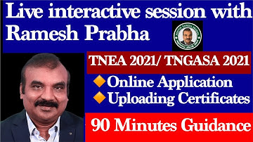 90 Minutes Live Interactive Career Guidance session with Mentor Ramesh Prabha