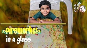 Fireworks in a Glass | Fireworks in a Jar | Kids Science Experiment