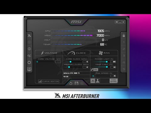 Обновили приложение MSI Afterburner : Поменялся дизайн и добавили энергопотребление видеокарты