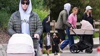 Robert Pattinson And Suki Waterhouse Step Out With Newborn After Welcoming First Child During Stroll