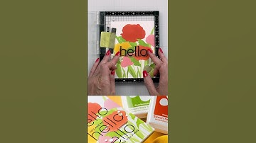 Abstract Poppies with Simon Says Stamp