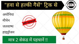 हवा से हल्की गैसों के नाम ट्रिक से याद करें | gk gs tricks in hindi | gk in hindi | blackboard