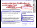 Understanding Information Text Structure